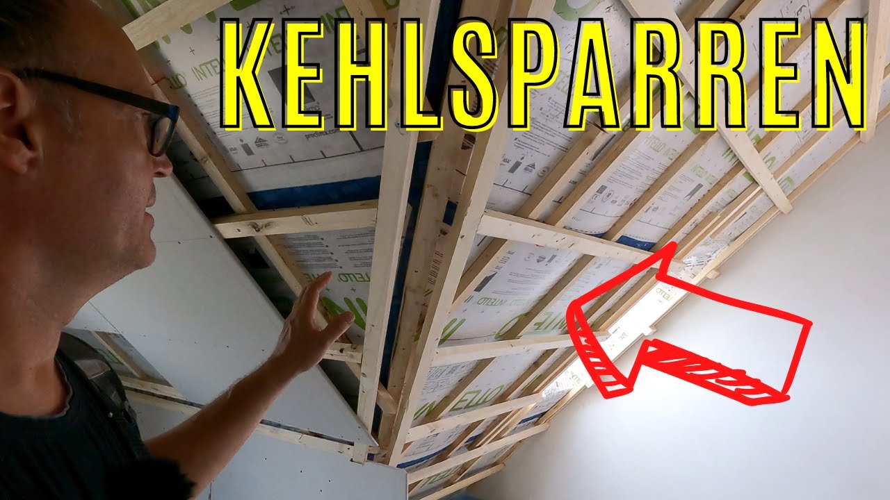 How to - Kehlsparren Latten Unterkonstruktion und Beplankung mit Rigipsplatten - Drywall hack DIY