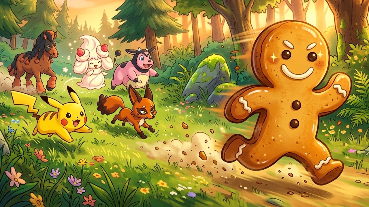 Pikachu and the Gingerbread Man | Pokémon Bedtime Story for Kids | A Classic Fairy Tale
