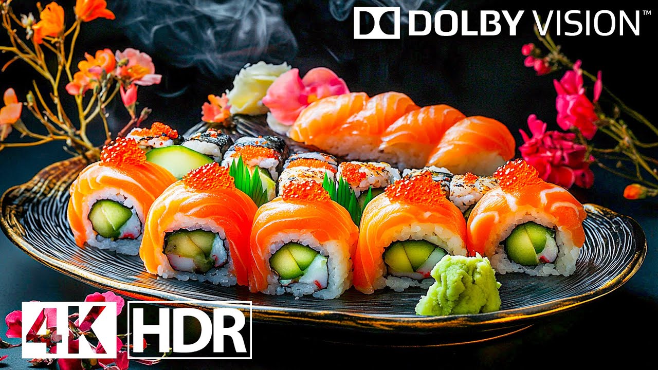 Самые вкусные блюда мира в 4K HDR &mdash; видео 4K ULTRA HD 120 кадров в секунду