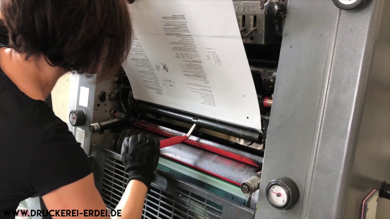 Offsetdruckerei Erdei // Technikblog Plattenwechsel Einsatz
