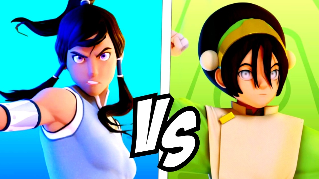 KORRA VS TOPH! - Nickelodeon All Star Brawl