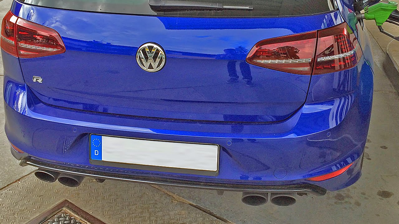 VW Golf 7R Exhaust Sound - Inside/Innenraum