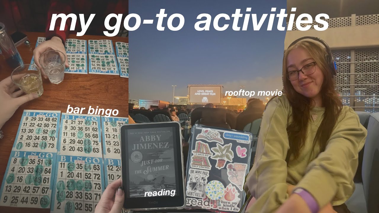 my recent obsessions | reading, rooftop movies and bar bingo