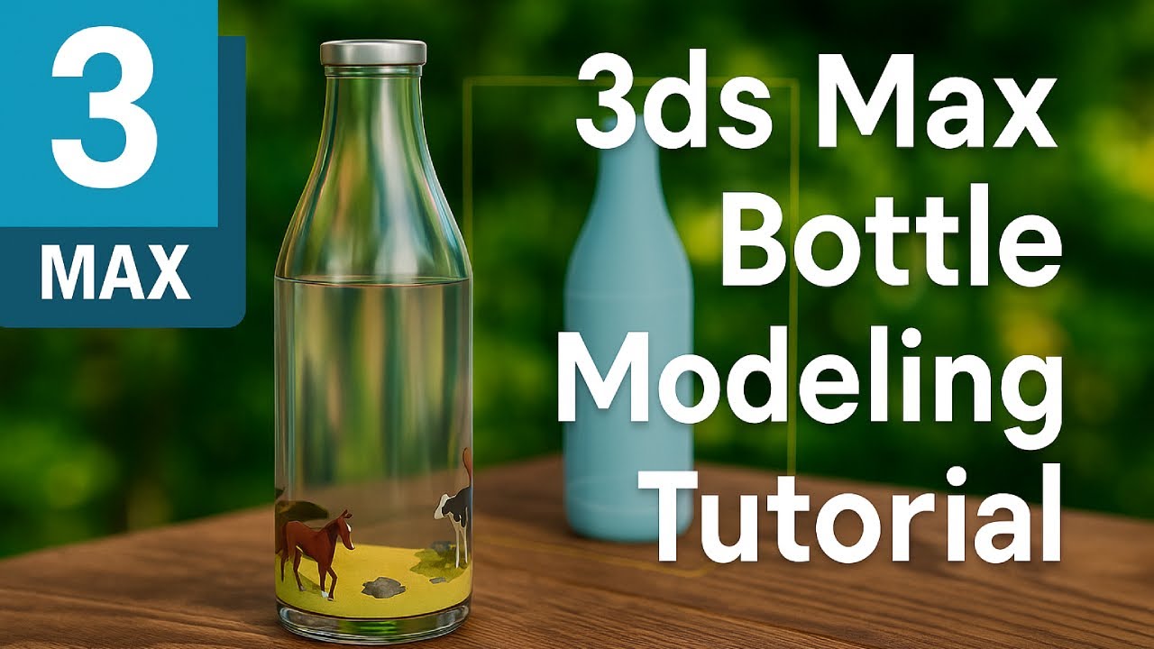 3ds Max Bangla Tutorial |  3ds Max Bottle Modeling & Rendering Tutorial | Part 03