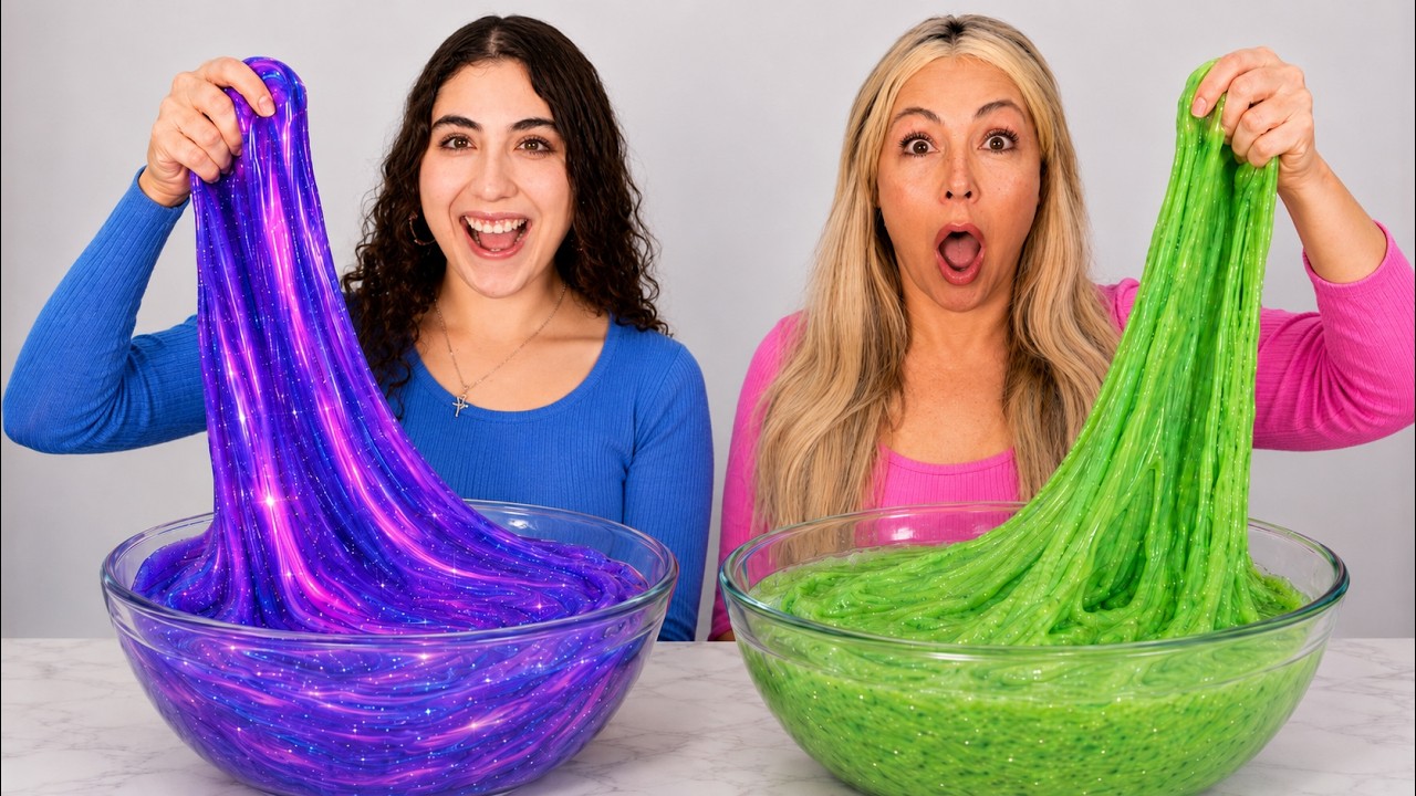 10 second  vs 1 Hour Slime Challenge