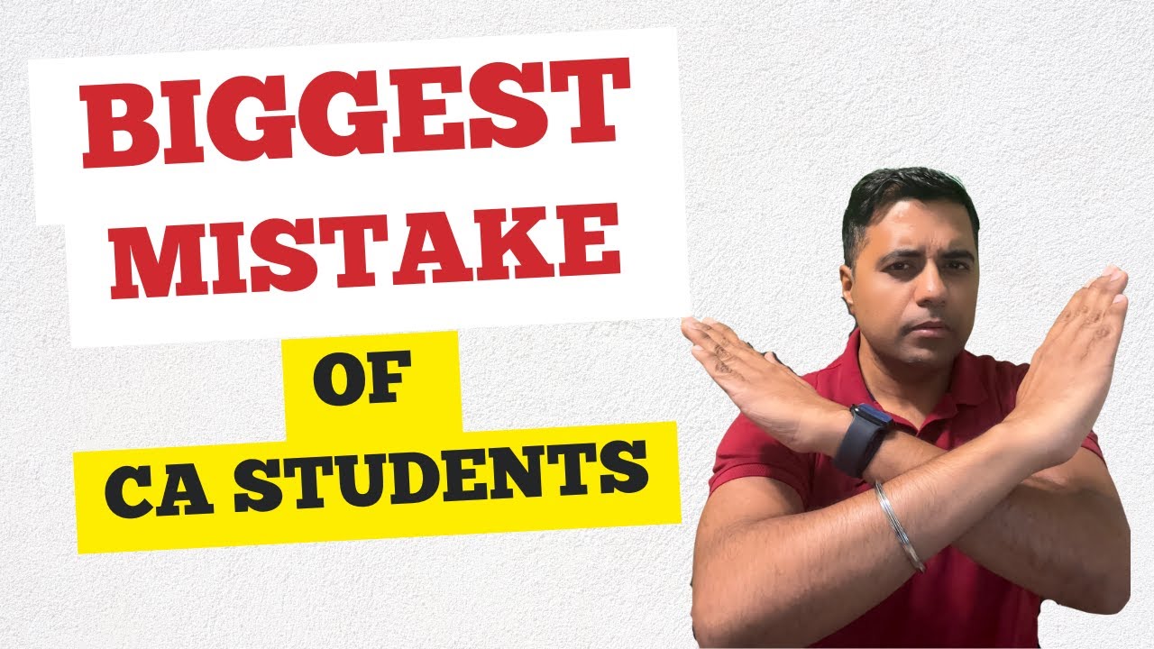 Biggest Mistake of CA Students l Guidance on how to avoid mistake l CA Nitin Guru l CA Inter & Final