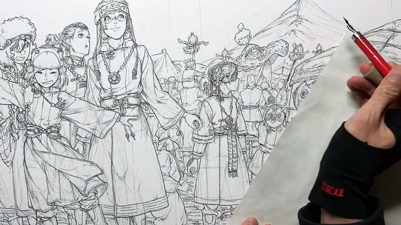 『空挺ドラゴンズ』 コミックス＃17　カバーイラスト作画 | Making of 