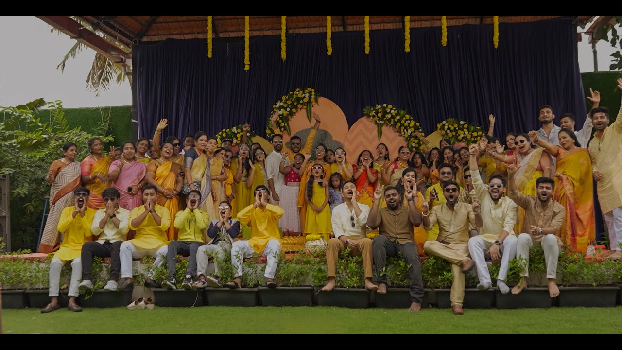 🌼 Pradeep & Tejaswini | Haldi & Sangeet Highlights | Films by DSK Photography 🎶💛