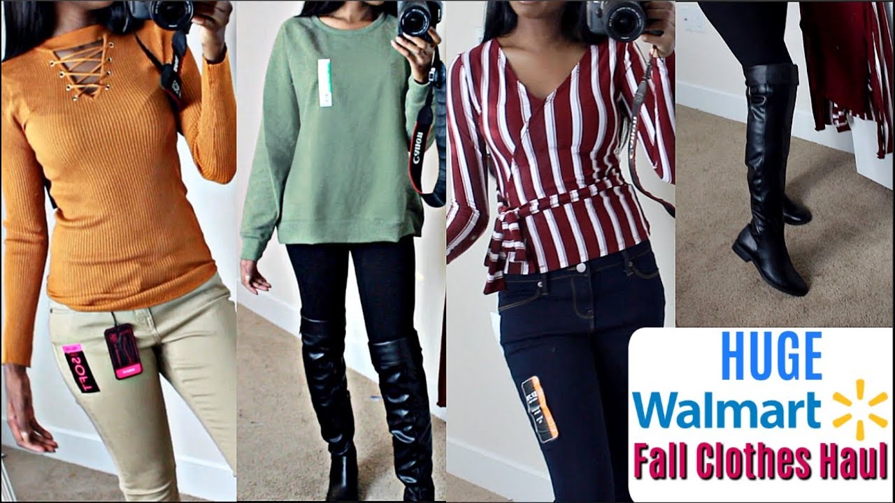 HUGE WALMART CLOTHING HAUL TRY ON + FALL OUTFITS IDEAS 2019 | LOOK BOUGIE ON A BUDGET