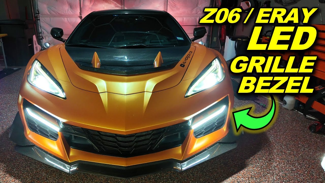 What an Upgrade! Adding LED Day Running Light Grille Bezels to C8 Z06!