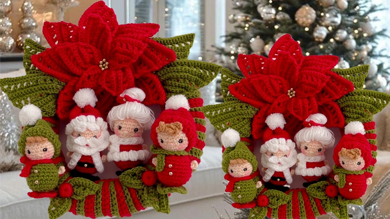 Estas Coronas para Navidad 3D  son hermosas CORONAS NAVIDEÑAS Fáciles