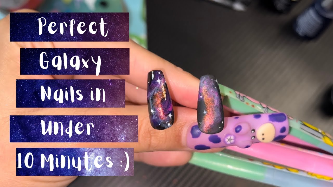 Stop Struggling To Do Galaxy Nails!!