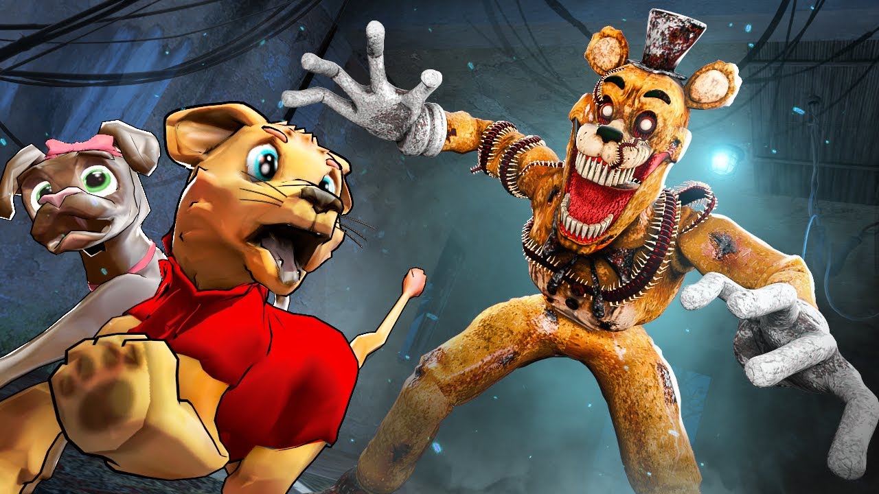 NIGHTMARE FREDDY is following me… (Gmod Sandbox)
