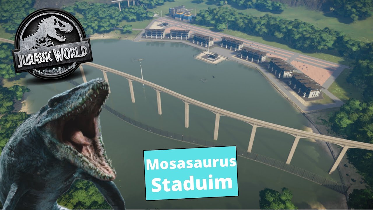 Building The Mosasaurus Stadium in JWE | Mods