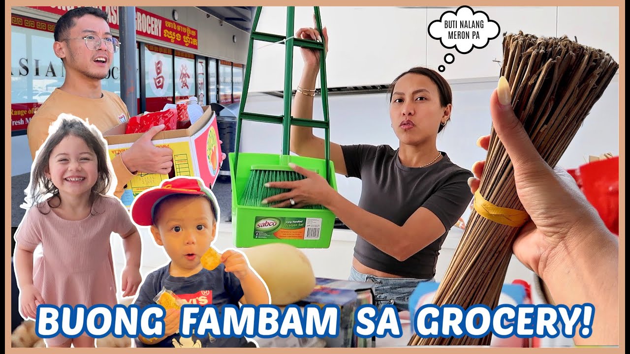 TARA AT MAGHANAP NG WALIS TINGTING! MADALIANG GROCERY KASAMA ANG BUONG FAM! ❤️  | rhazevlogs