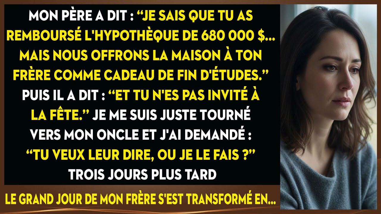 J'ai Remboursé Le Prêt De 680 000 $, Mais Mon Père A Avoué : ‘‘Mais Nous Sommes...’’