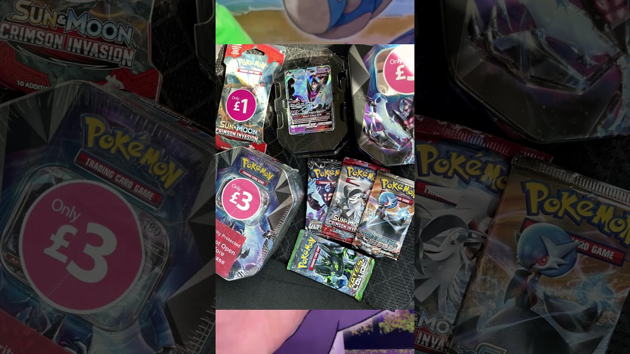 CRAZY RARE &pound;1 SUN AND MOON CRIMSON INVASION POKEMON TCG PACK #Short #pokemon