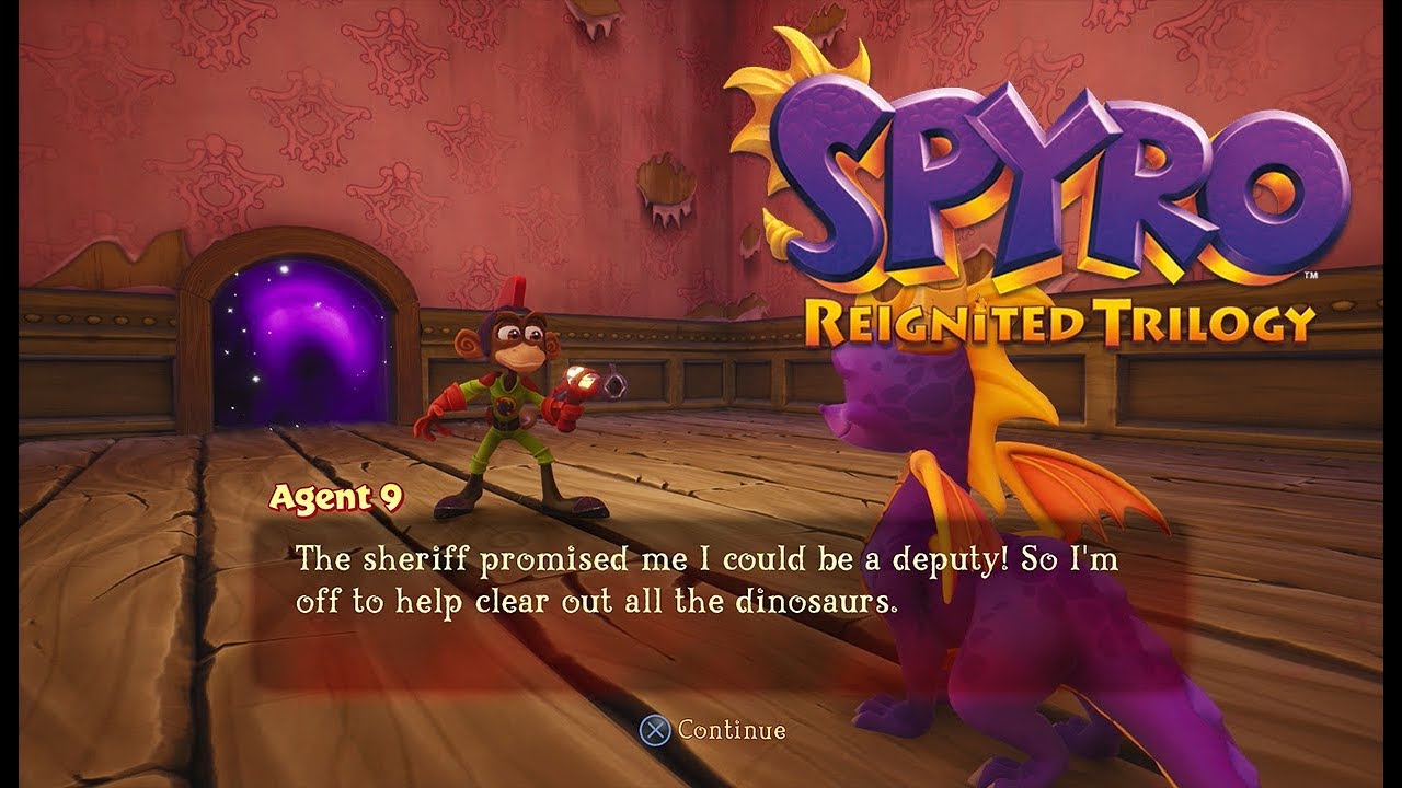 Spyro Reignited Trilogy Demo Playthrough - Agent 9 Dino Mines Challenge
