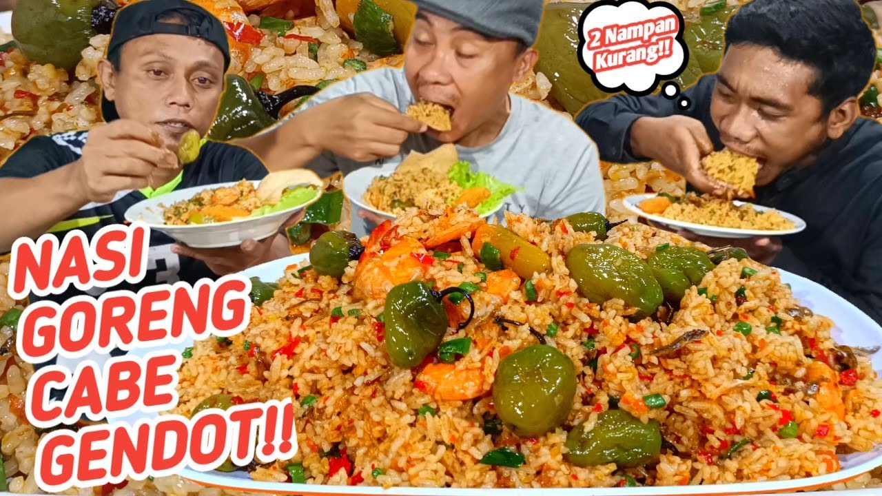 BRUTAL,,2 NAMPAN LUDES!!NASI GORENG TERI UDANG CABE GENDOT VIRAL!!