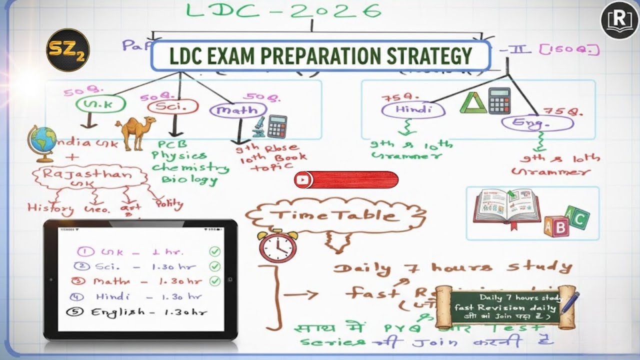 Rajasthan LDC Exam Preparation Strategy 💯🎯 || Complete Guidence 📝✅ || 