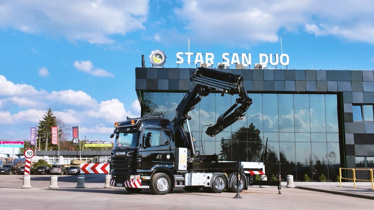 SCANIA R480 6x4 FASSI F660RA.2.26 HE-DYNAMIC HDS Żuraw Fly Jib Siodło
