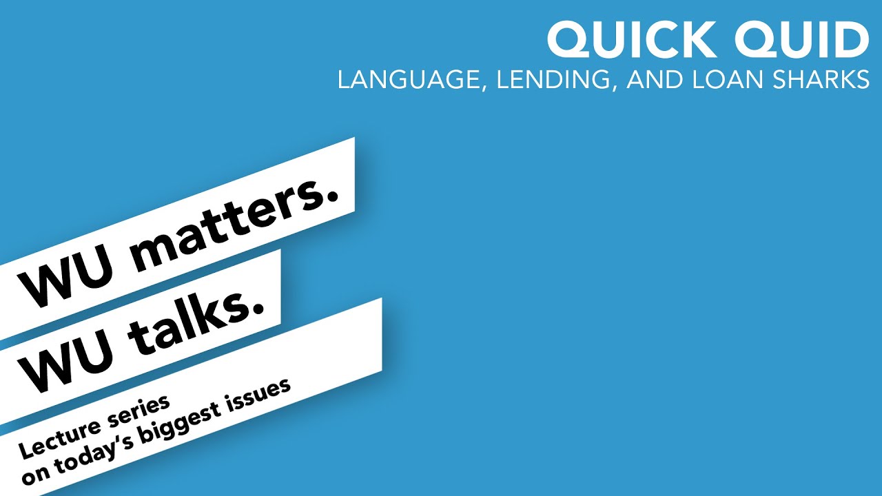 Quick Quid | WU matters. WU talks.