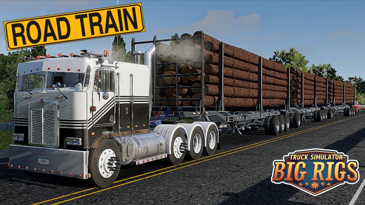 ROAD TRAIN ⚠️ KENWORTH K100 GAMEPLAY | Truck Simulator Big Rigs by Dualcarbon