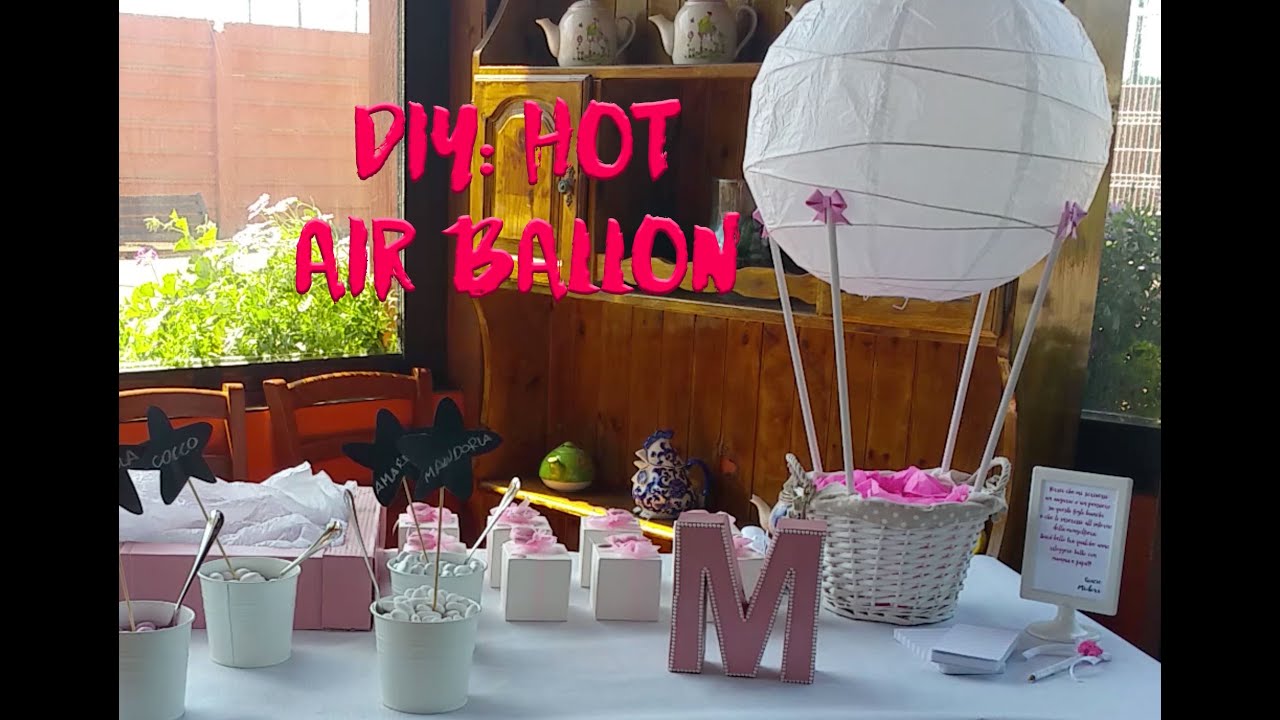 Diy: hot air ballon with ikea lamp /Diy: mongolfiera con lampada ikea