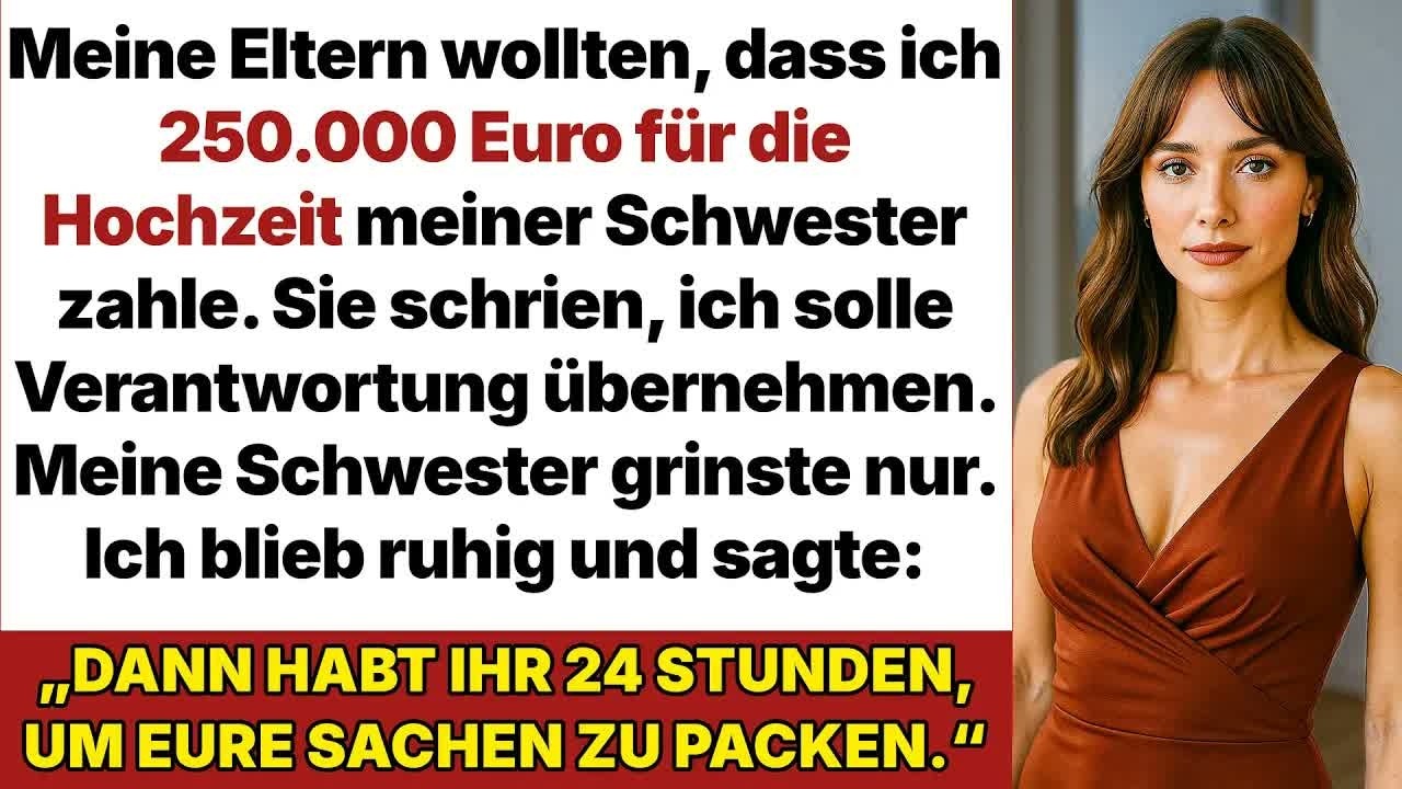 Meus pais queriam que eu pagasse 275 mil no casamento da minha irmã – até saberem de quem é a ca