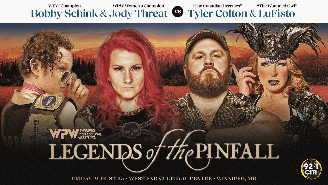 Bobby Schink & Jody Threat vs Tyler Colton & LuFisto - WPW LEGENDS OF THE PINFALL