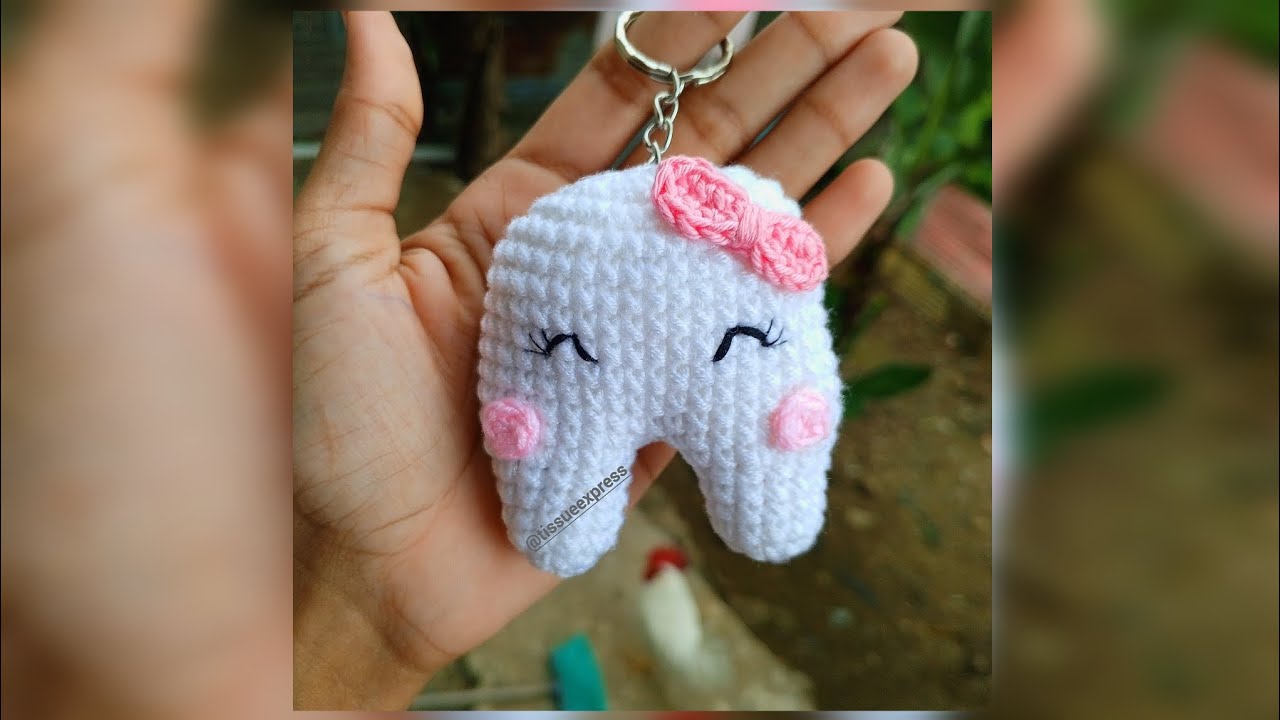 Llavero de muelita a crochet #crochet #tejedoras