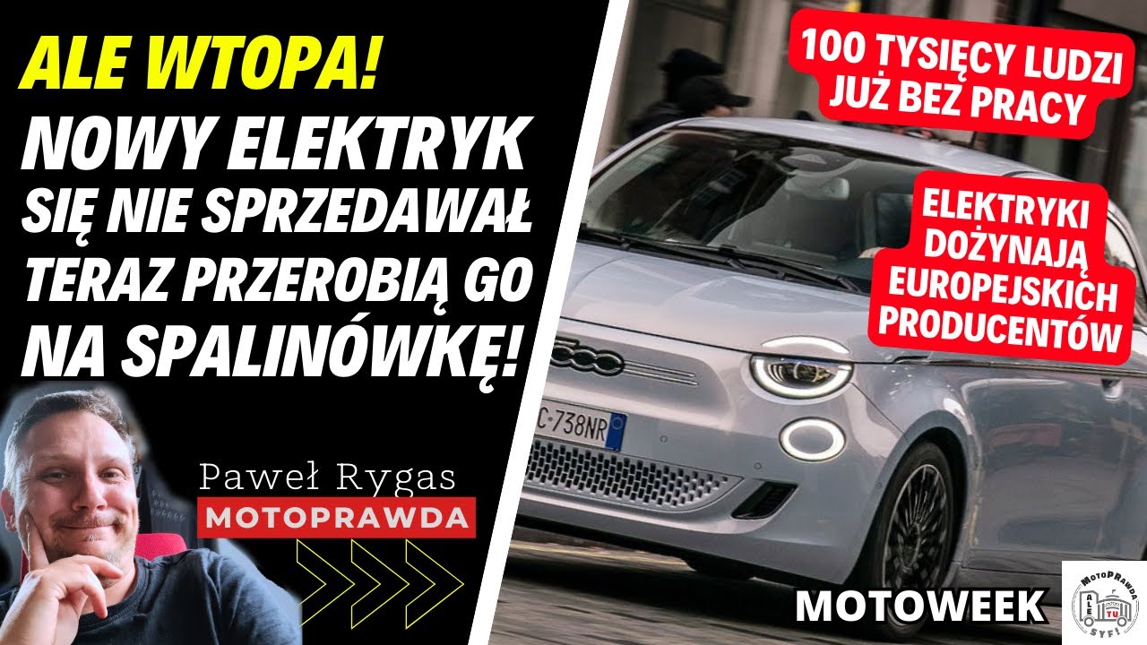 Nowy elektryk się nie sprzedawał. Muszą przerobić go na spalin&oacute;wkę! Tąpnięcie na rynku elektryk&oacute;w
