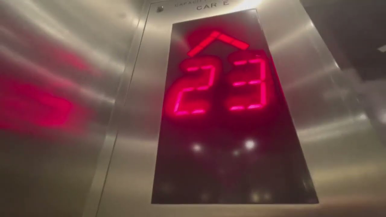 BUSY but STELLAR Schindler PORT elevators at Marriott Marquis Times Square NYC