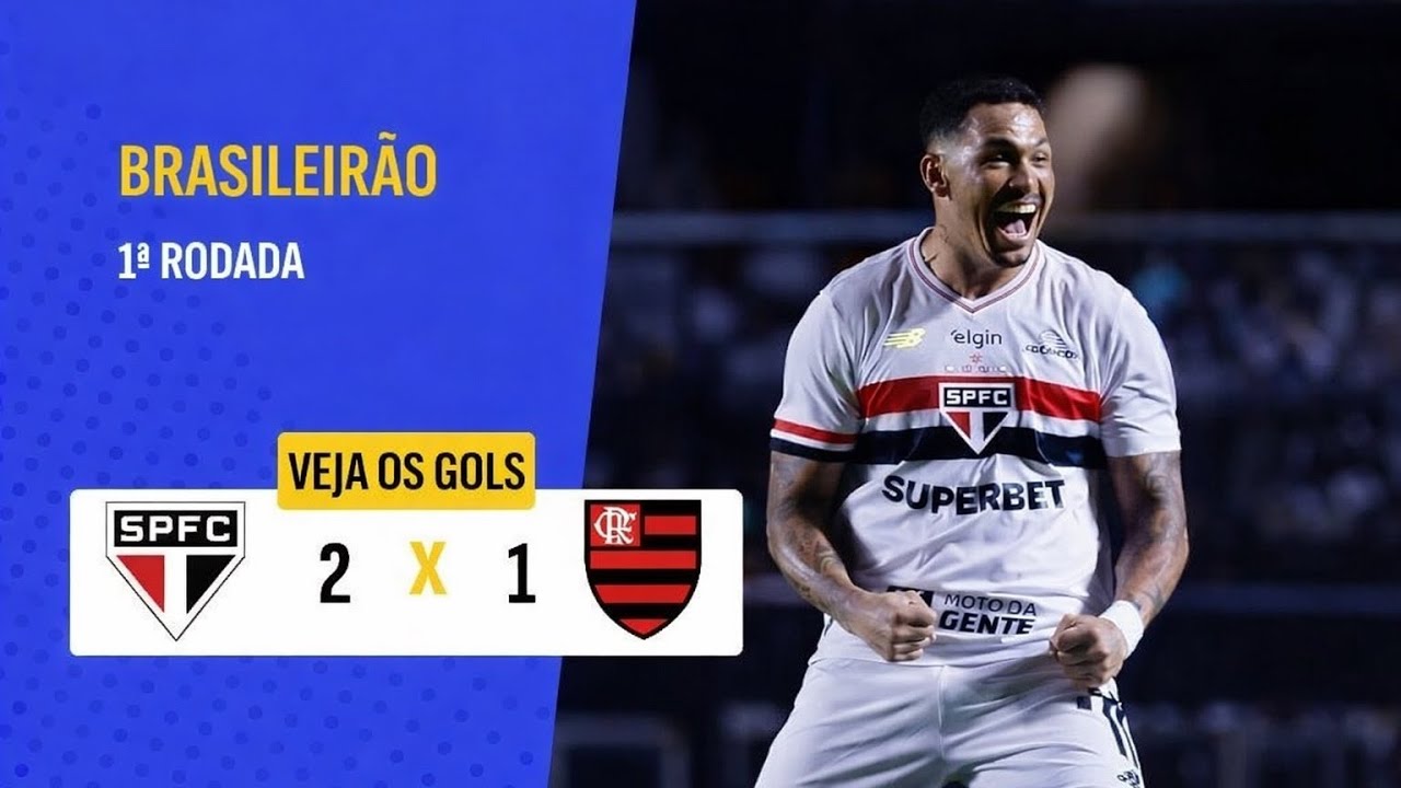 MELHORES MOMENTOS DE SÃO PAULO 2x1 FLAMENGO | 1ª RODADA DO CAMPEONATO BRASILEIRO | REACT 