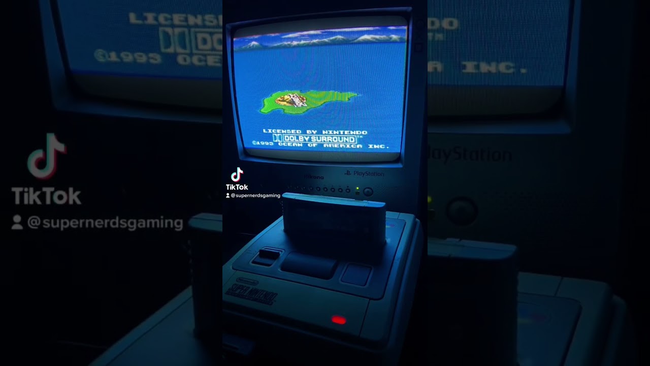 Jurassic Park intro on the Super Nintendo