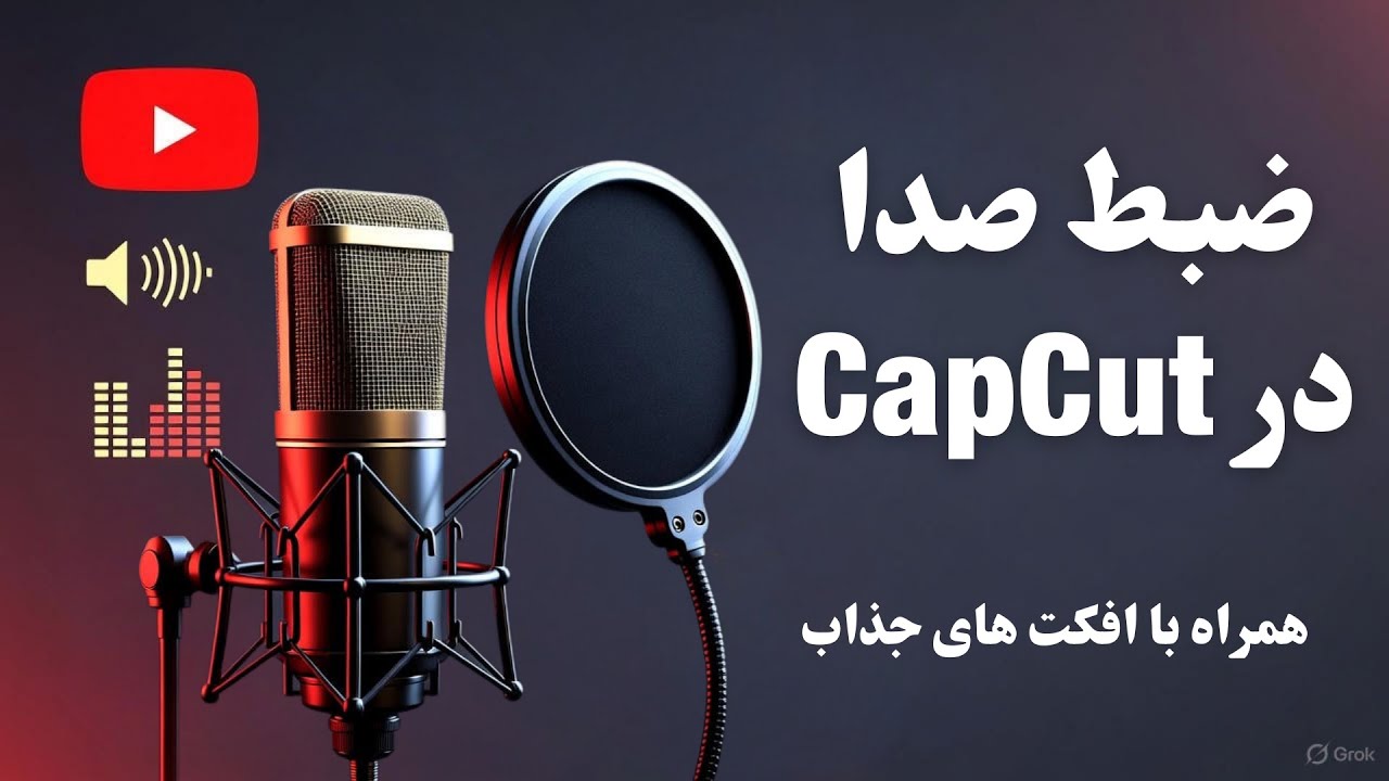 آموزش صفر تا صد ضبط صدا در CapCut | آموزش تغییر صدا و افکت‌گذاری در کپ کات