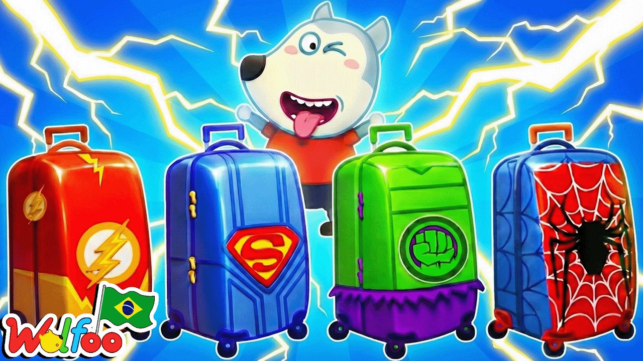 🧳 A Mala do Super Herói! – Lucy e Wolfoo Imaginam uma Viagem Incrível! Wolfoo em Português
