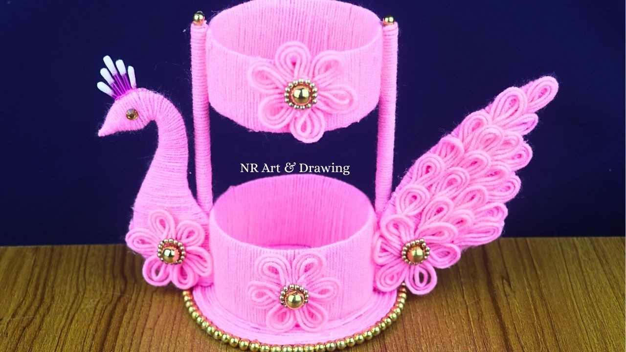 WOW Amazing Peacock Design Showpiece Making Ideas For Home Decoration