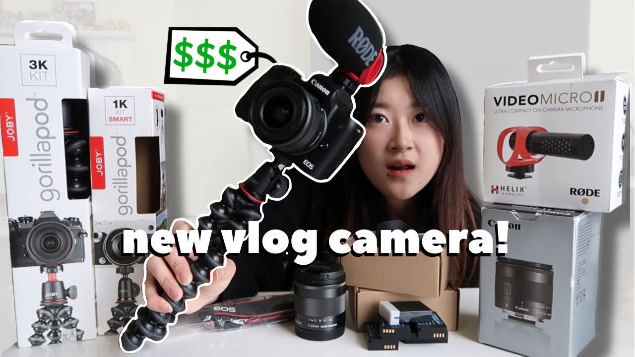 New vlog set up! Canon m50 mark ii, 11-22mm wide lens, Rode VideoMicro II, GorillaPod, & more!