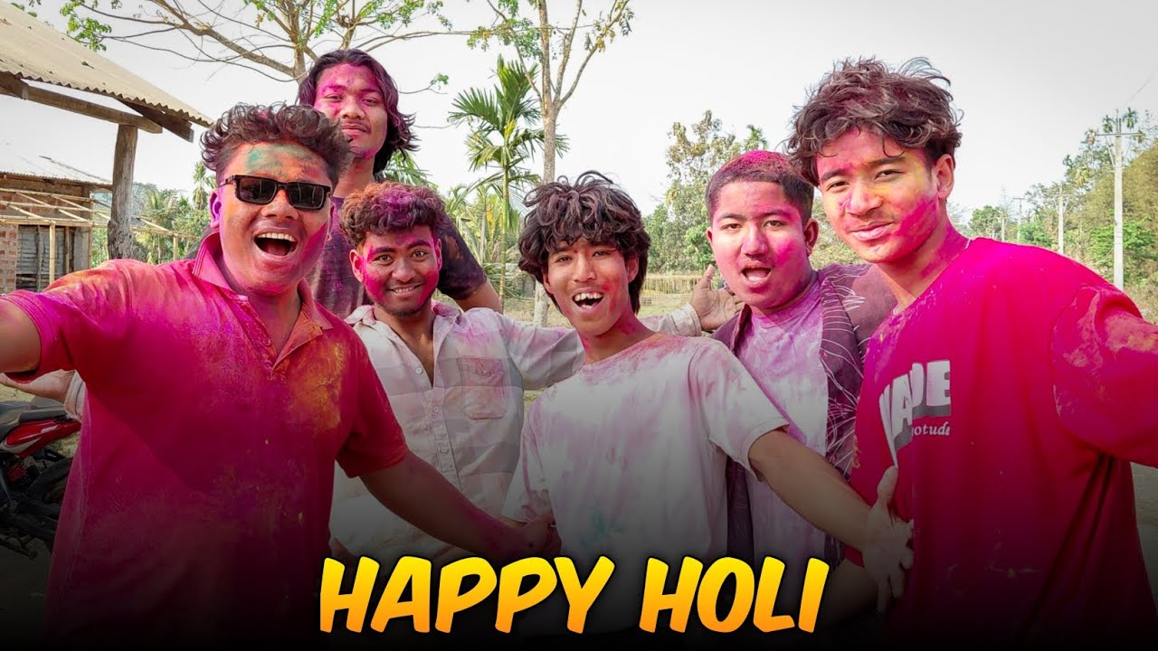 Happy Holi with brother's 😍