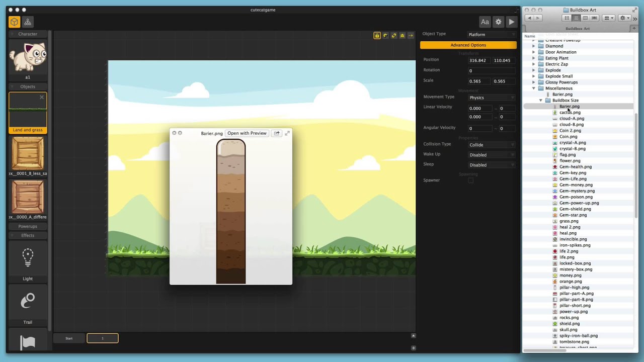 Making Your First Buildbox Game