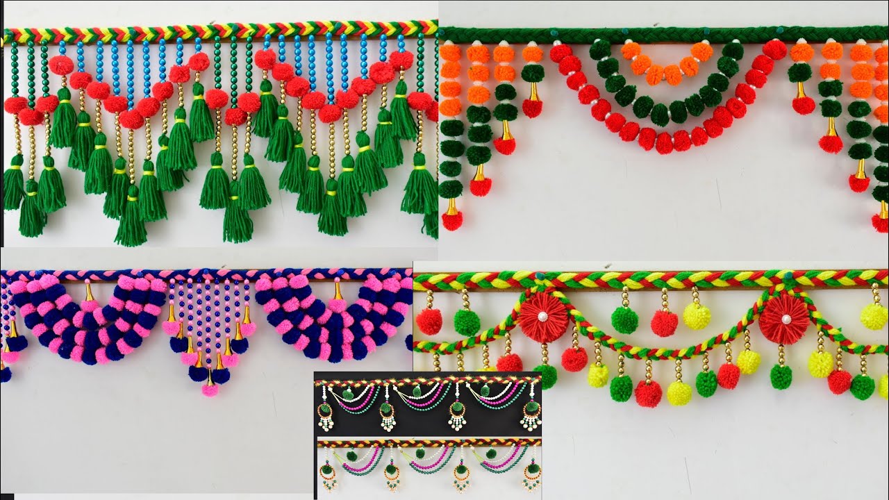 Christmas Decoration Ideas | 7 Creative & Easy door hanging  room decor II homemade creations II