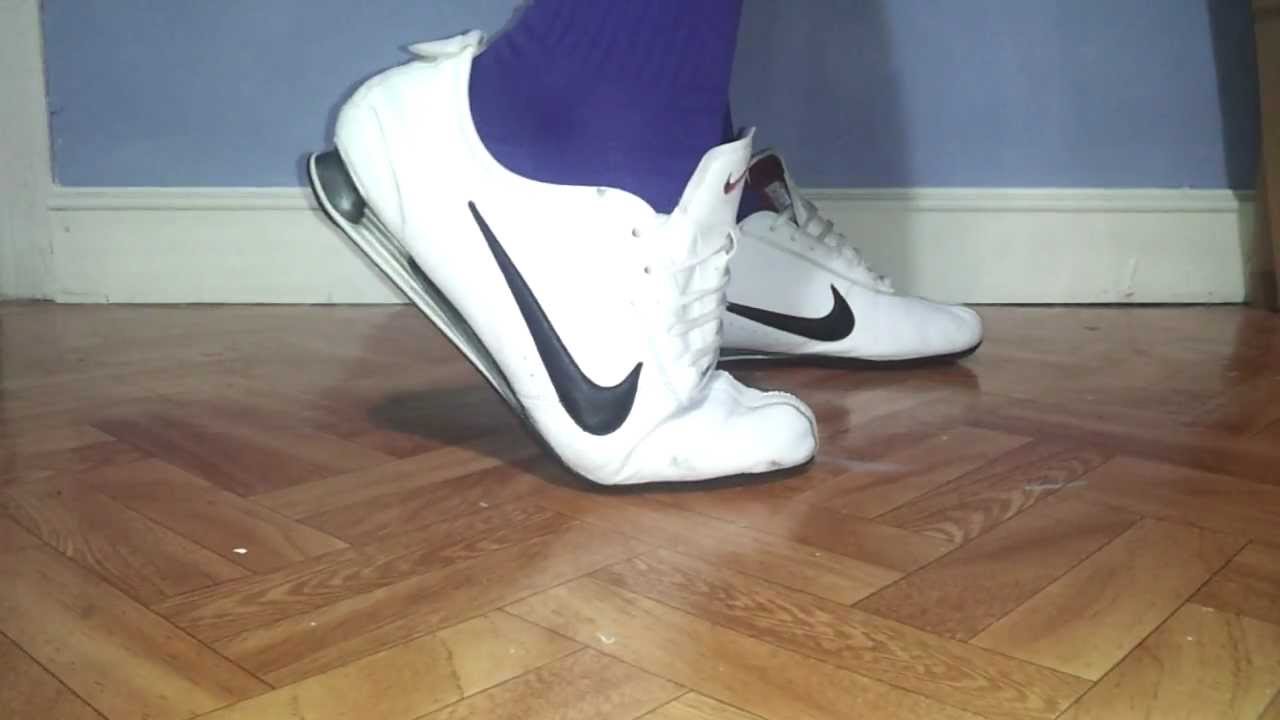 Nike Shox Rivalry White and Adidas Soccer Socks