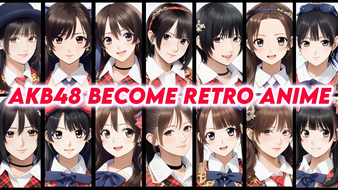 AKB48 Members Become Anime Retro - Generated by AI | Idol 48
