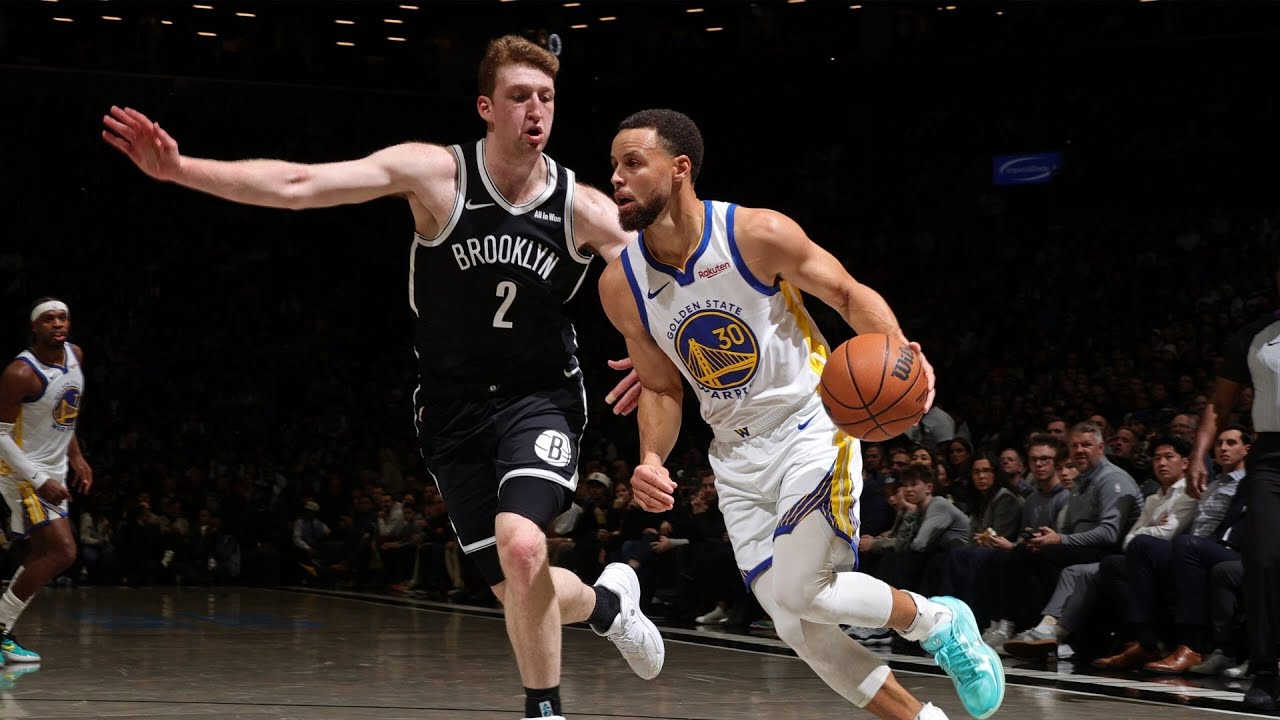 Stephen Curry Clutch 3s vs Nets 27 Points!