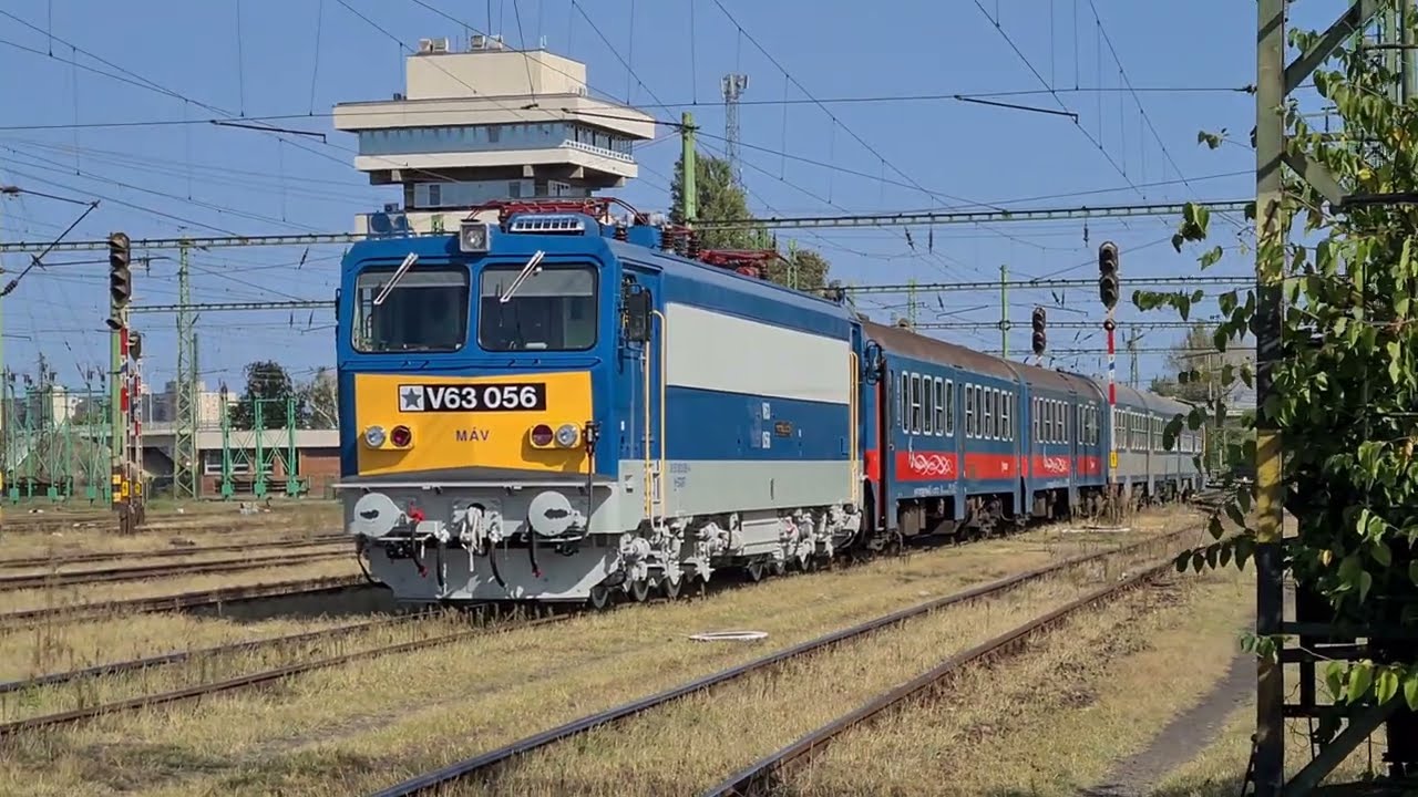 V63 056 érkezik meg a felújítás következő fázisából, Szolnokon. - 4K Vlog video