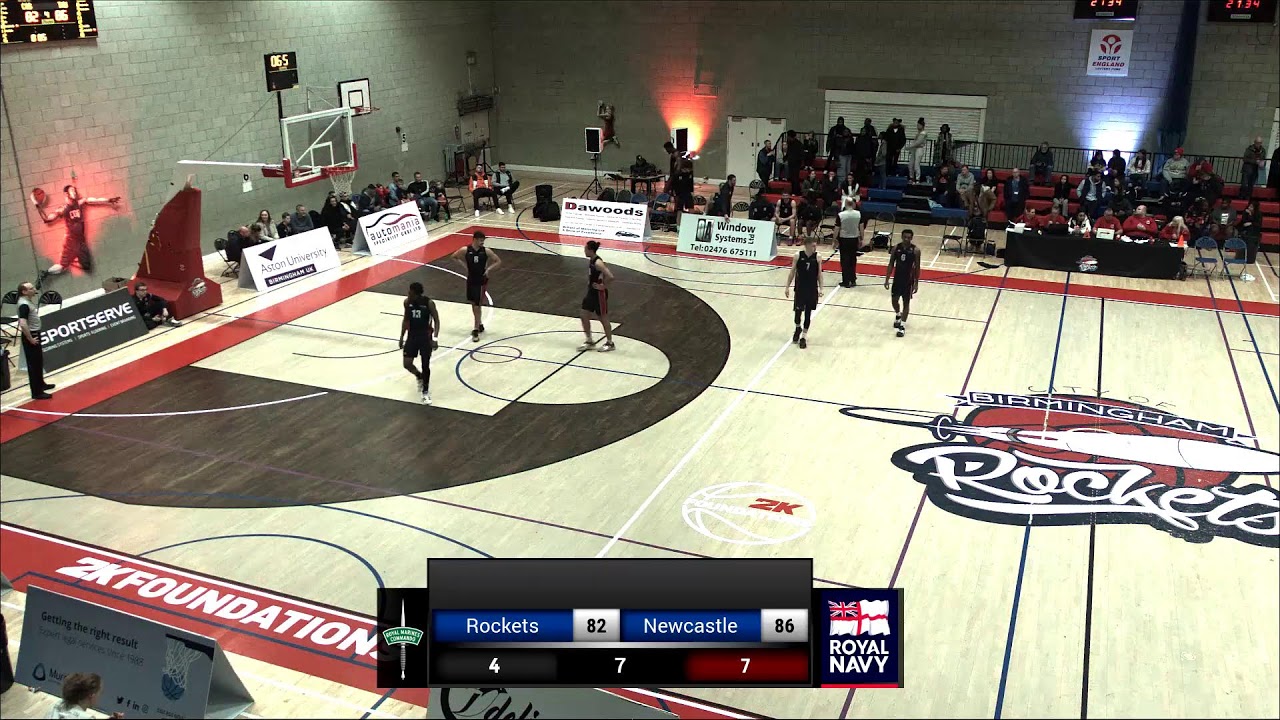 NBL LIVE: Birmingham Rockets Men vs Newcastle Uni