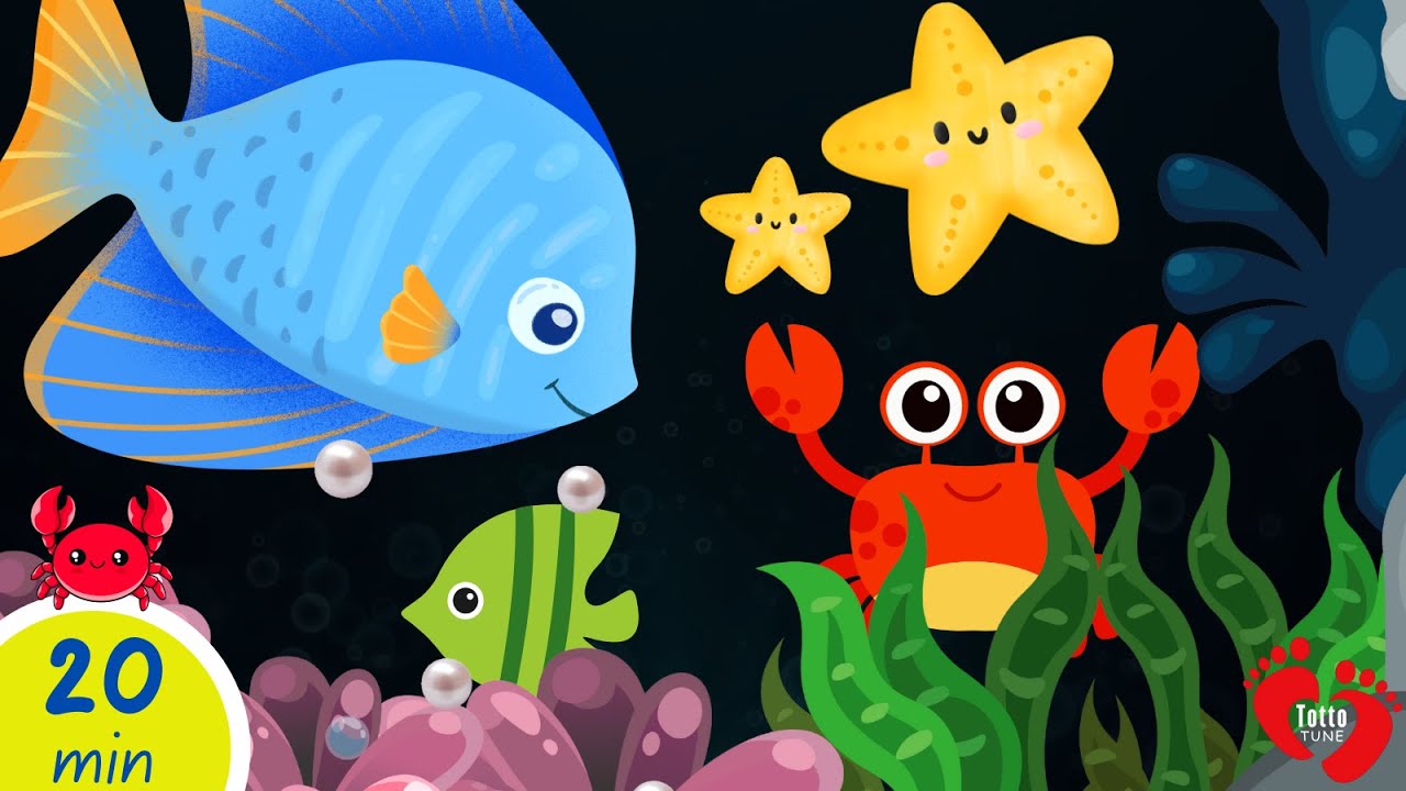 Baby Sensory Under the Sea | High Contrast Visuals & Soothing Music