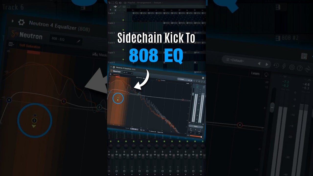 Mix your kick and 808 like a pro: Sidechain kick to the EQ 