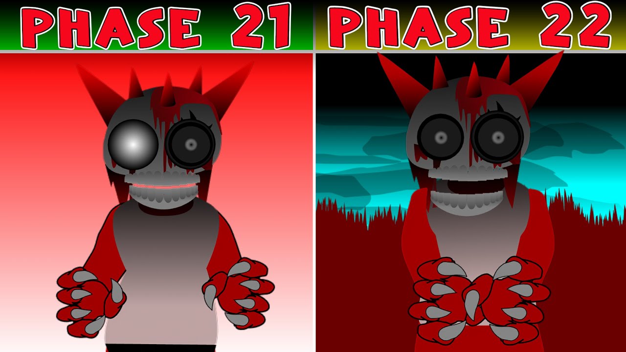 Sprunki New Human – Phase 21 vs Phase 22 Mod Comparison